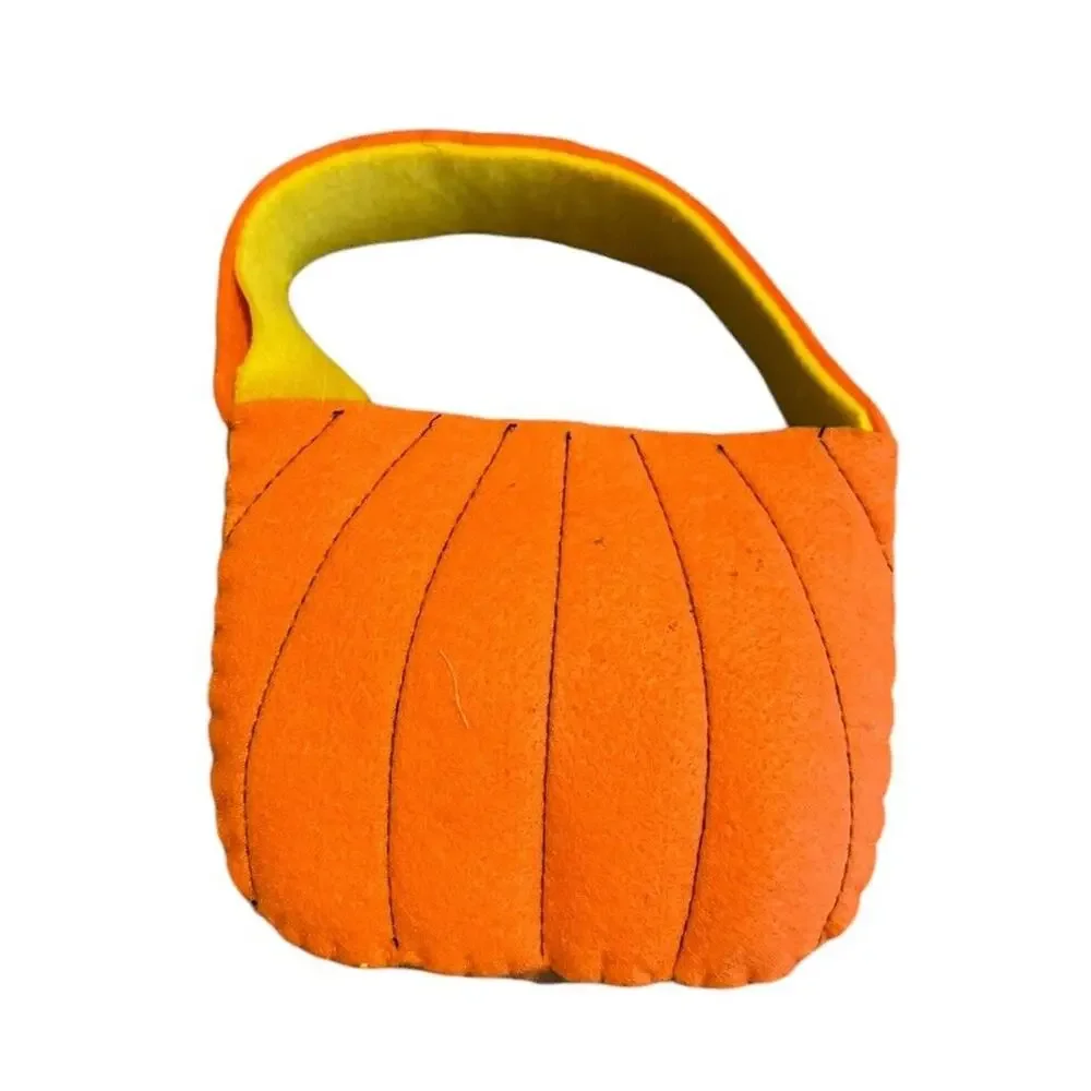 Pumpkin‎ Light Up Eyes Treat Bucket Halloween Jack-o'-Lantern Spooky Season